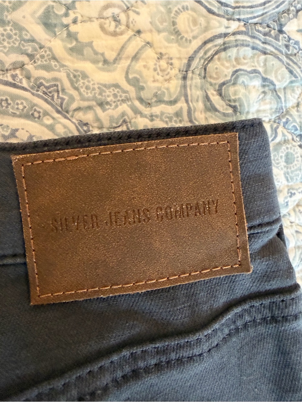 Silver Jeans Co Grayson Straight Leg 38x32 Gray Stretch Denim - Picture 7 of 7